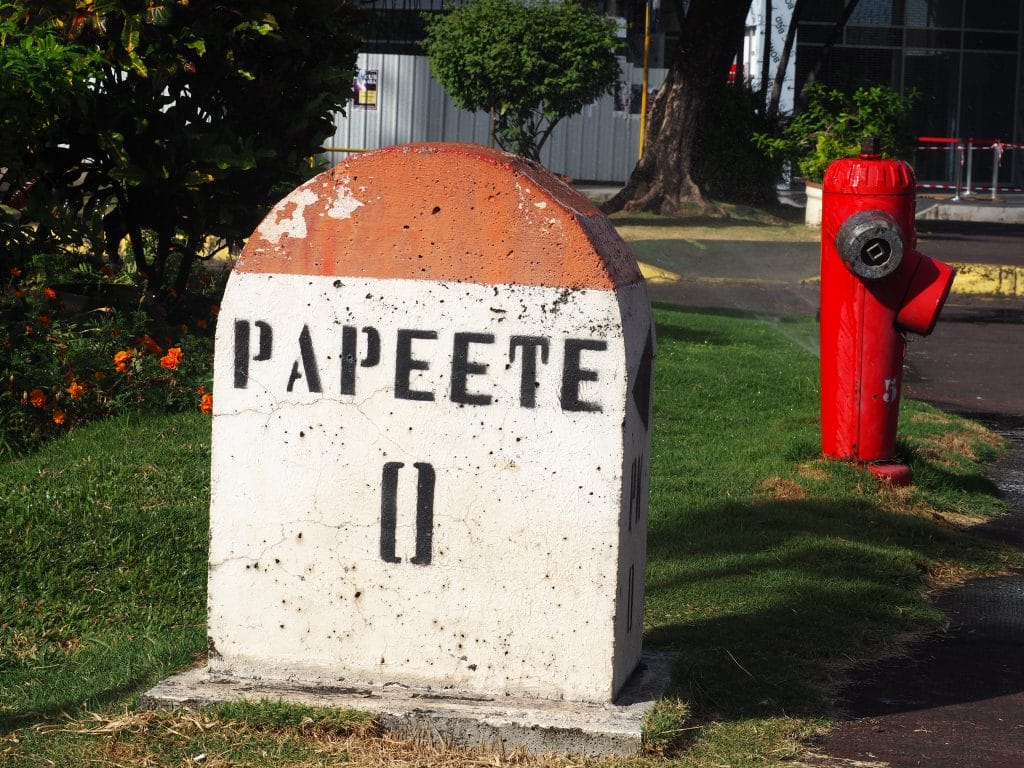 Point kilométrique zéro.