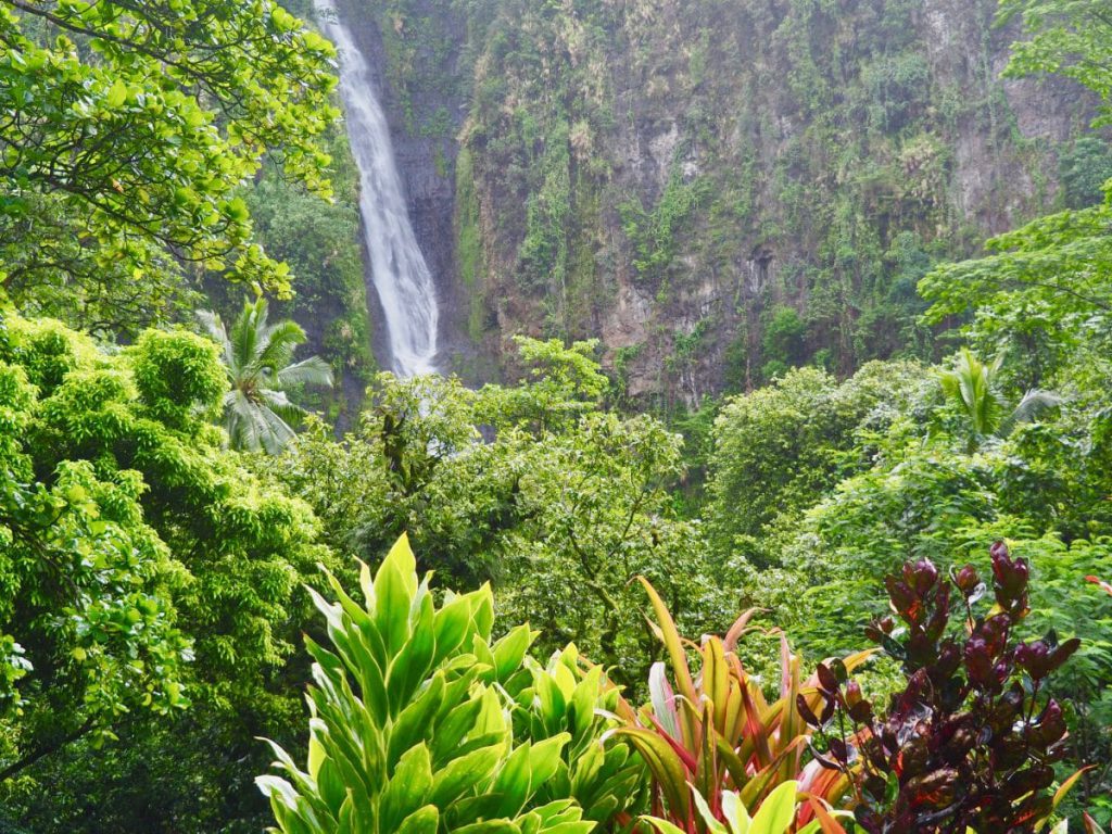 Cascade à Tahiti.