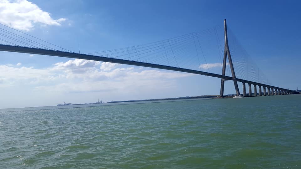 Le pont de Normandie. Depuis Honfleur.