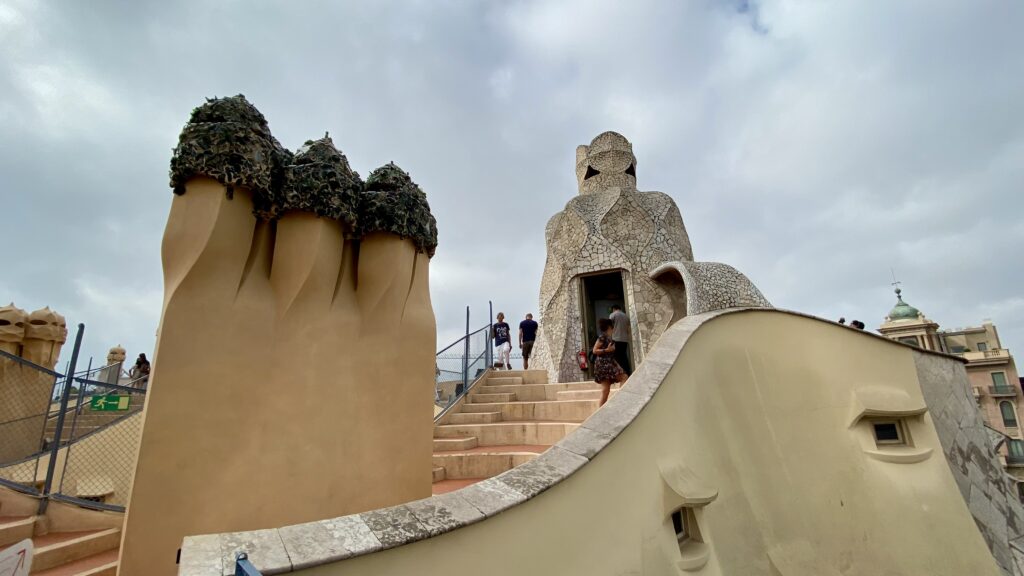 Sublime terrasse de la Casa Pedrera