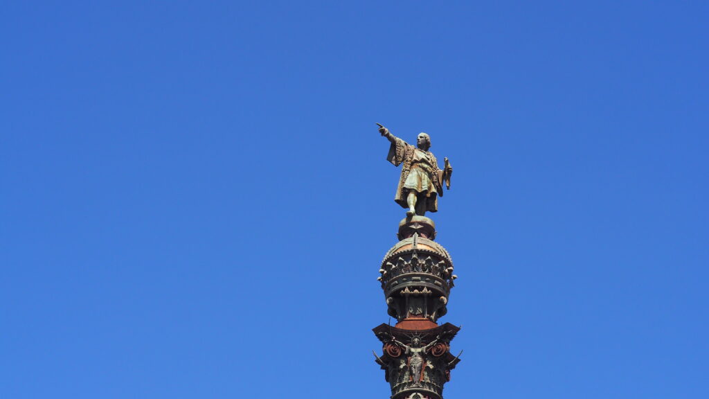 La statue de Christophe Colomb