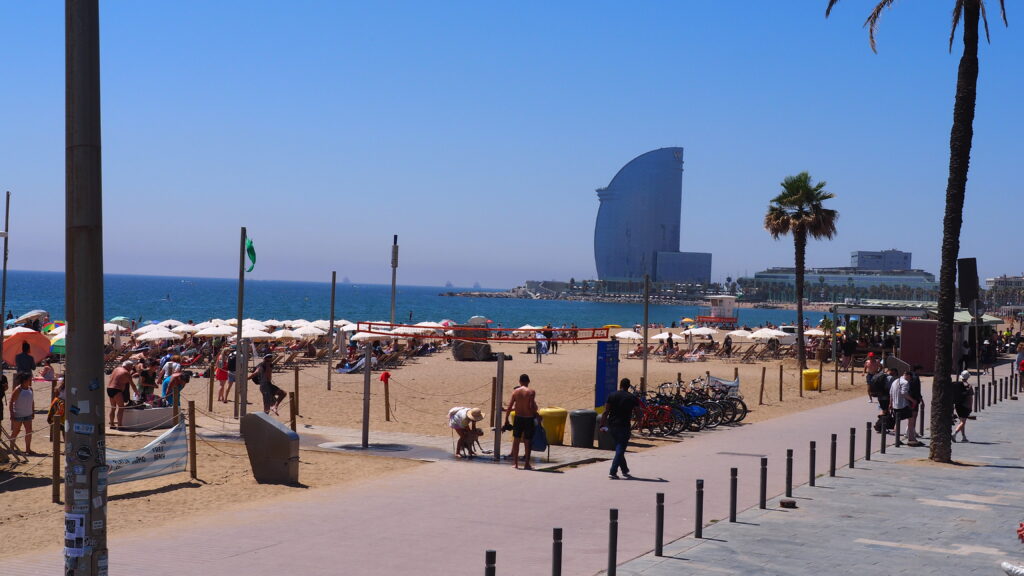 La plage de Barceloneta